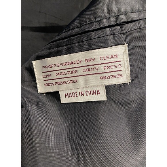 Gino Cappeli Black Long Sleeve Tuxedo Blazer Formal Jacket Men’s size 44R - Picture 5 of 9